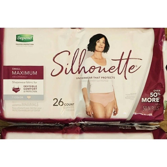 Depend Silhouette Incontinence & Postpartum Underwear for Women Small 26… - Picture 1 of 9